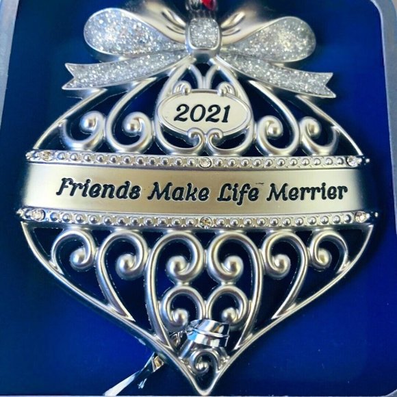 Regent Square Studio Design 2021 Christmas Ornament European Crystal! NEW! NIB! - Picture 3 of 5